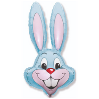 Jumbo Pastel Blue Rabbit 35" Foil Balloon (Loose)