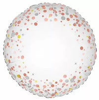Oaktree Fizz Rose Gold 18" Foil Balloon