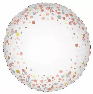 Oaktree Fizz Rose Gold 18" Foil Balloon