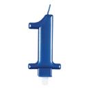 Unique Party Candle Number 1 Metallic Blue