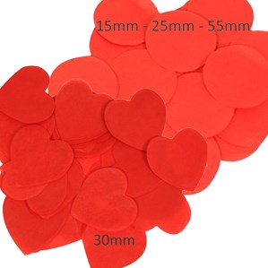 Red Tissue Confetti 25mm Round 14g