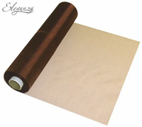 Eleganza Organza Roll Chocolate Brown 29cm x 25M