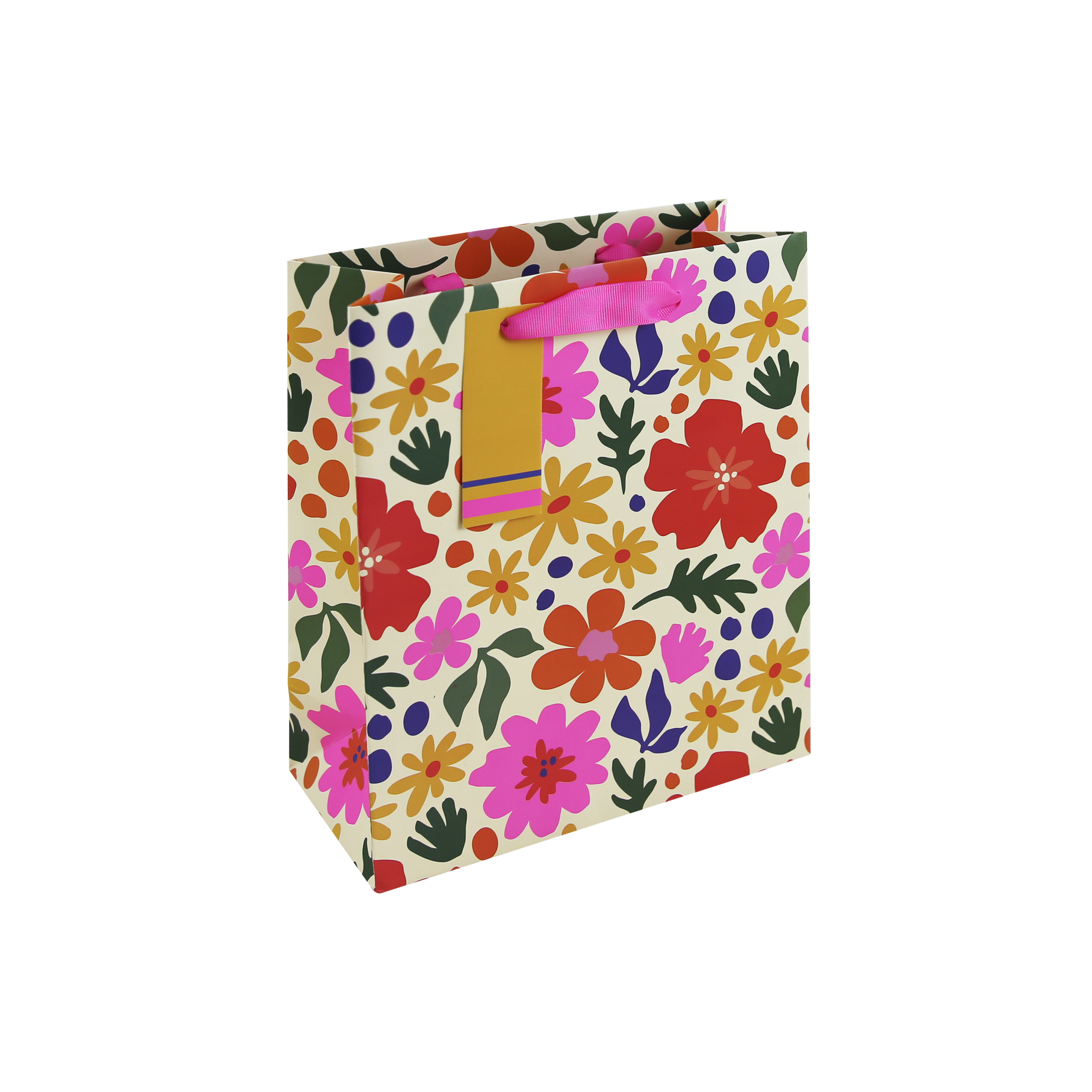 Bright Floral Medium Gift Bag 6pk