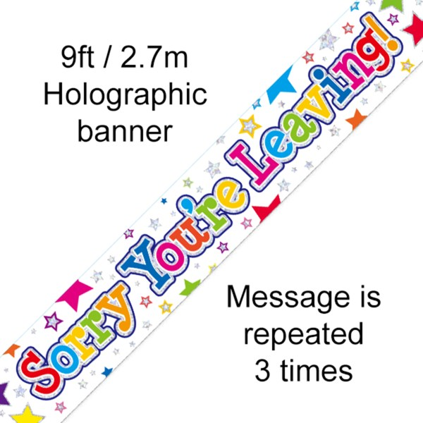 Oaktree Banner Sorry You're Leaving 9ft