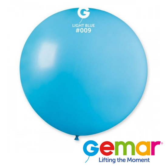 Gemar Fashion Light Blue 31" Latex Balloons 10pk