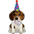 Grabo Foil Balloon Birthday Puppy 37"