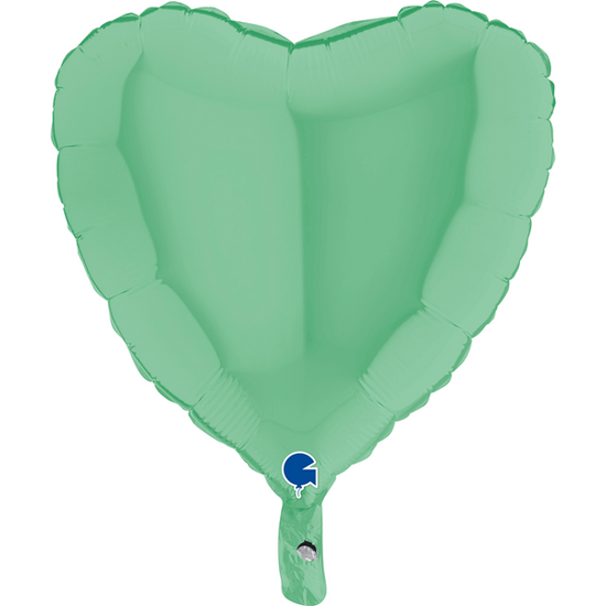 Foil Balloon 18" Heart Matte Green