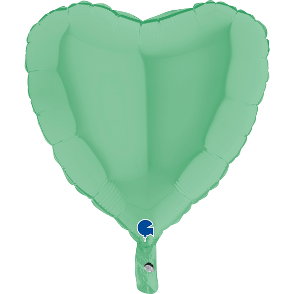 Foil Balloon 18" Heart Matte Green