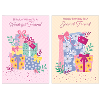 Poppyhill 12 Pack Cards C50 Birthday Friend
