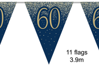Oaktree Bunting Age 60 Gold & Navy 3.9m