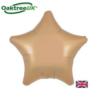 Oaktree Foil Balloon Satin Latte Star 19"