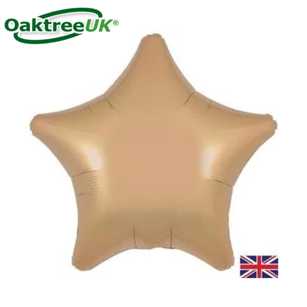 Oaktree Foil Balloon Satin Latte Star 19"
