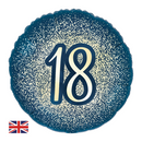 Oaktree Age 18 Navy & Gold 18" Foil Balloon