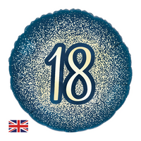 Oaktree Age 18 Navy & Gold 18" Foil Balloon