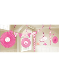 1st Holy Communion Pink Decoration Kit - 18 Piece