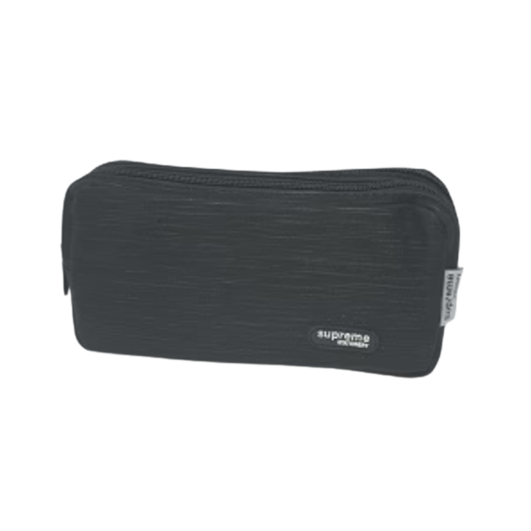 Reach Stationery Pencil Case Double Black