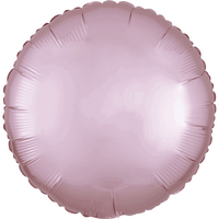 Anagram Satin Luxe Pastel Pink 18" Round Foil