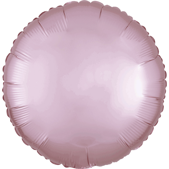 Anagram Satin Luxe Pastel Pink 18" Round Foil