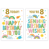 Poppyhill C50 Birthday Age 8 12pk