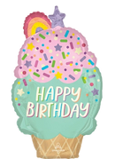 Anagram Ice Cream Party 30" Foil Balloon