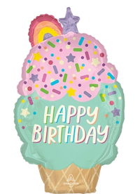 Anagram Ice Cream Party 30" Foil Balloon