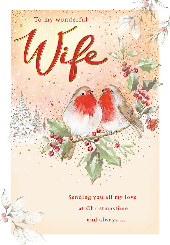 Regal 6 Pack C75 Cards Christmas Wife