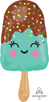 Anagram Happy Ice Cream Bar 35" Foil Balloon
