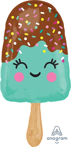 Anagram Happy Ice Cream Bar 35" Foil Balloon