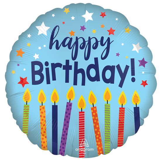 Anagram Satin Candles 18" Foil Balloon