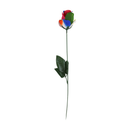 Artificial Rose In Acetate 45cm Rainbow 24pk
