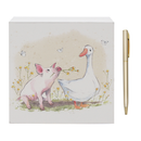 Memo Pad Pig & Duck
