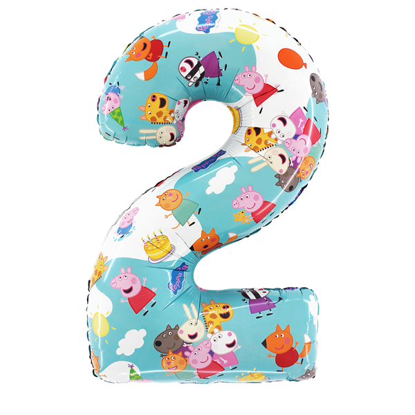 Grabo Foil Balloon Peppa Pig 26" Number 2