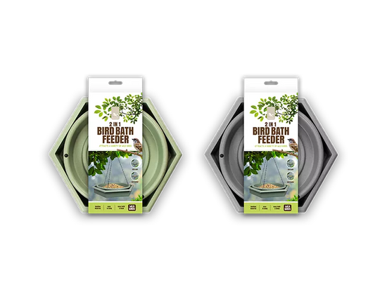 2 in 1 Bird Bath & Feeder (Colour May Vary)
