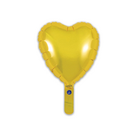 Oaktree Gold Heart 9" Foil Balloon (Loose)