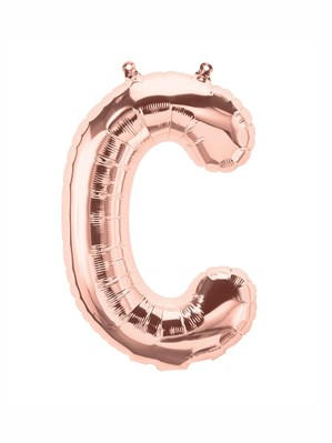 Northstar Foil Balloon Rose Gold 16" Letter C