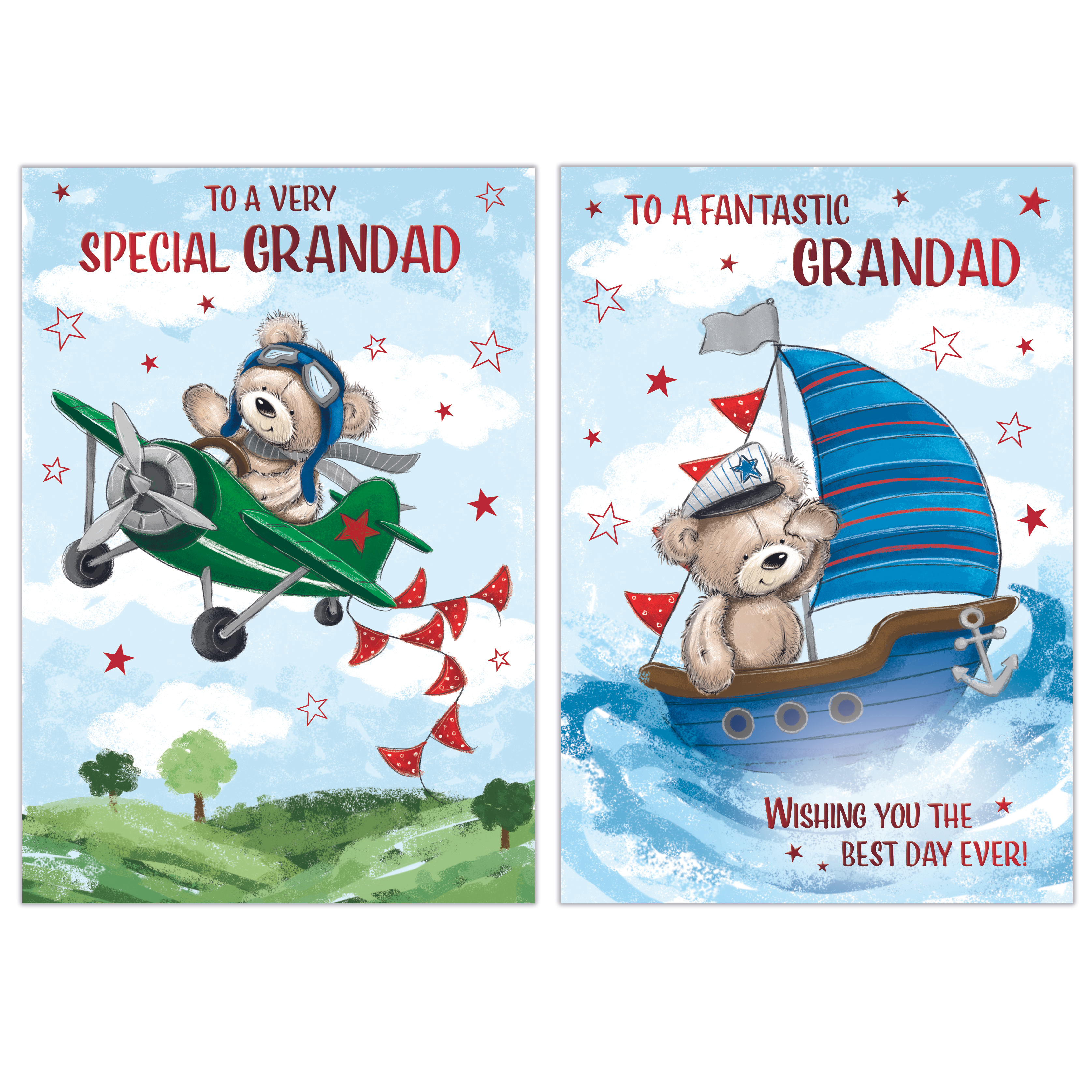Poppyhill 12 Pack Cards C50 Birthday Grandad