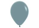 Sempertex Pastel Dusk Blue 12-inch latex balloons, 12-pack, perfect for decorations and celebrations, vibrant pastel blue color.