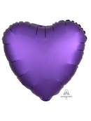 Anagram Foil Balloon Satin Luxe Purple Heart 18"
