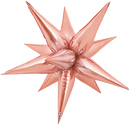 Prima Foil Balloon Rose Gold Starburst 26"