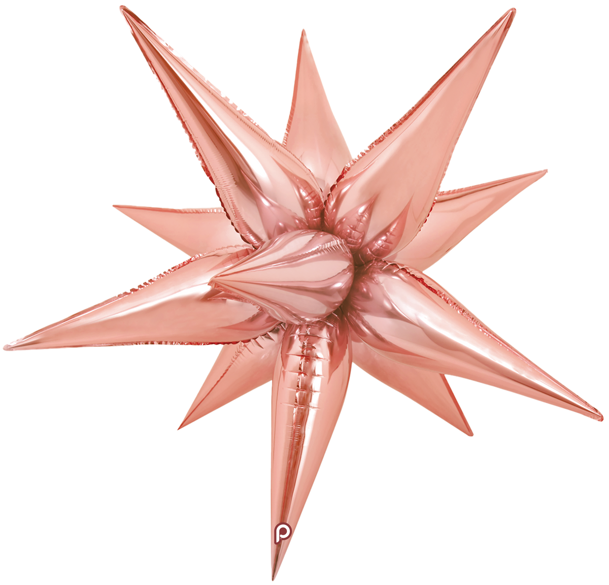 Prima Foil Balloon Rose Gold Starburst 26"