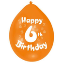 10 Latex Balloons 9" Birthday Age 60