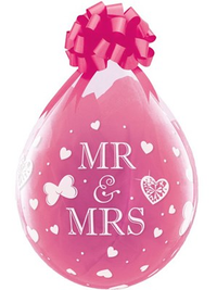 Qualatex Mr & Mrs 18" Stuffing Balloon 25pk