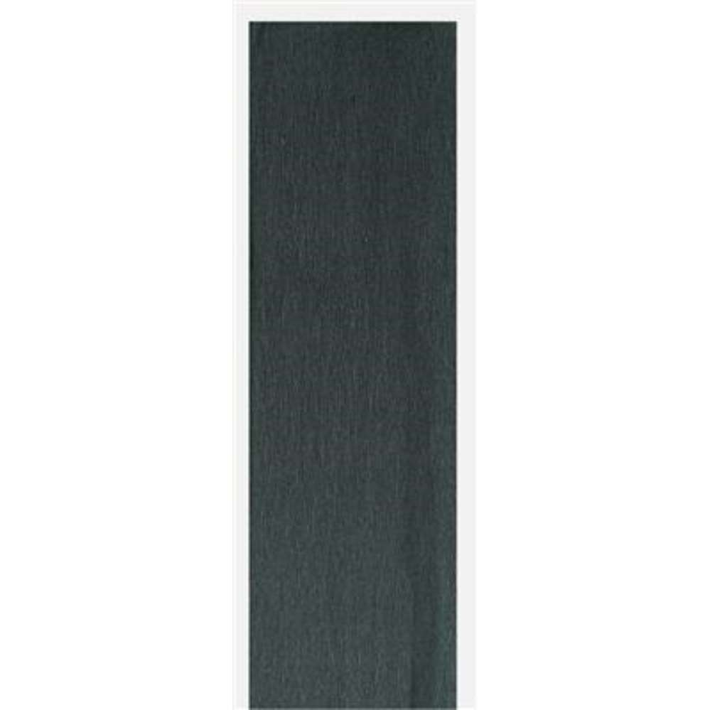 Black crepe paper from County Stationery, 1.5 meters long and 50 cm wide, shown rolled out for craft and decorating projects.