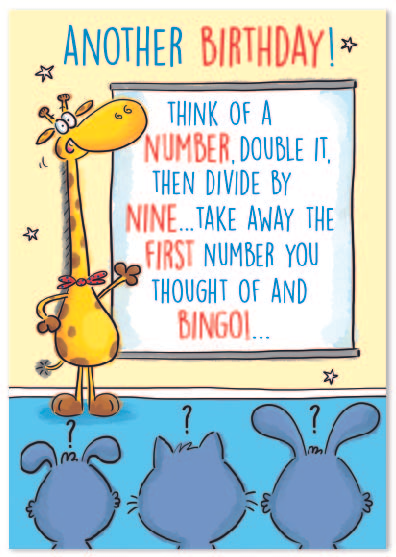 Simon Elvin C50 Birthday Humour Assorted 12x6pk