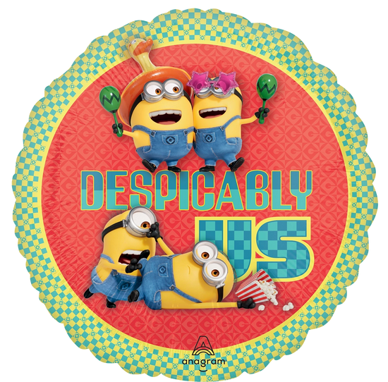 Anagram Despicable Me 4 18" Round Foil Balloon