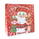 12pk Giant Square Gift Bags Santa & Friends