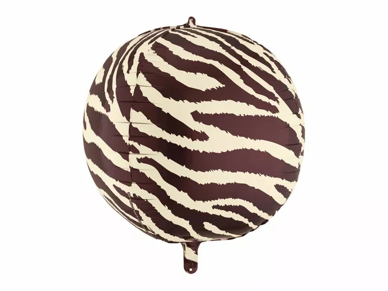 PartyDeco Zebra Stripes 30" Foil Balloon