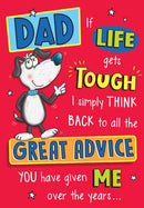 Set of six Regal Father's Day Dad greeting cards featuring masculine designs and heartfelt messages.