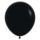 Sempertex Fashion Black 18" Latex Balloons 25pk