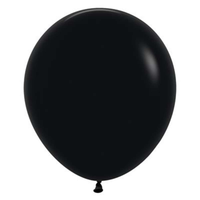 Sempertex Fashion Black 18" Latex Balloons 25pk